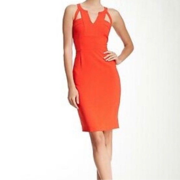 NWT BCBG MaxAzria ‘MACIE’ Dress in Pontsettia Women’s Size 4 mini bodycon - Picture 1 of 10